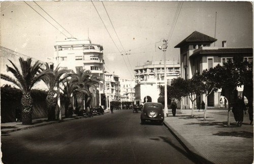 Cpa maroc casablanca rue - maroc,