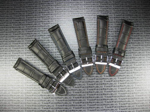 22mm black grain - 22mm, strap
