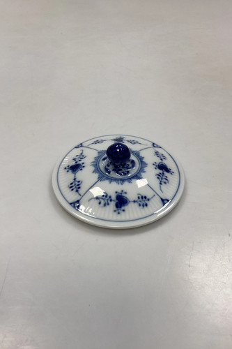 Couvercle uni cannelé bleu