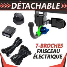 Attelage détachable pour Renault Megane 3 III 5P 08-15+faisceau 7 broches