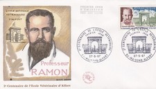 FRANCE 1967 FDC 2 CENTENAIRE DE L'ECOLE VETERINAIRE YT 1527