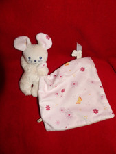 Doudou Plat KALOO Souris Rose