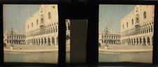 AUTOCHROME Stéréo Lot x16 (4,5x10,7) VENISE Palais des Doges Grand Canal, ponts