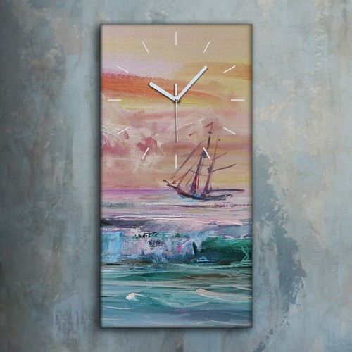 Horloge murale sur toile - , 30x60