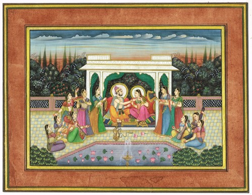 Indien harem art - peinture, un