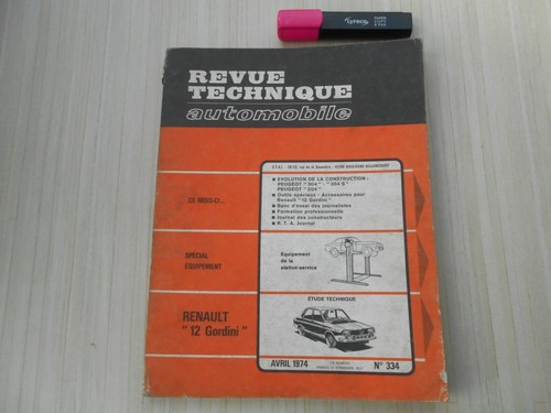 Renault gordini 12 revue - renault, gordini/