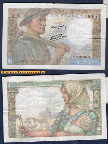 Francs mineur 6 1944 - francs,