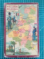 mm027 circa 1910 carte cartonnée 27x17cm imagerie militaire Hollande et Belgique
