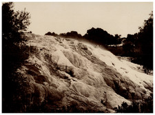 Algérie, Hammam Meskhoutine, Cascade d'Eau Chaude vintage albumen print T