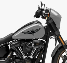 2 stickers autocollant old school bobber harley custom chopper croix de malte