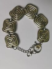 Bijoux UBU Paris Bracelet argenté motif spiral