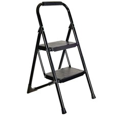 Escabeau marchepied pliable acier 2 marches antidérapantes 47 cm Silverline 226