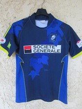 Maillot rugby RCA AMIENS porté n°9 bleu moulant shirt XS / S