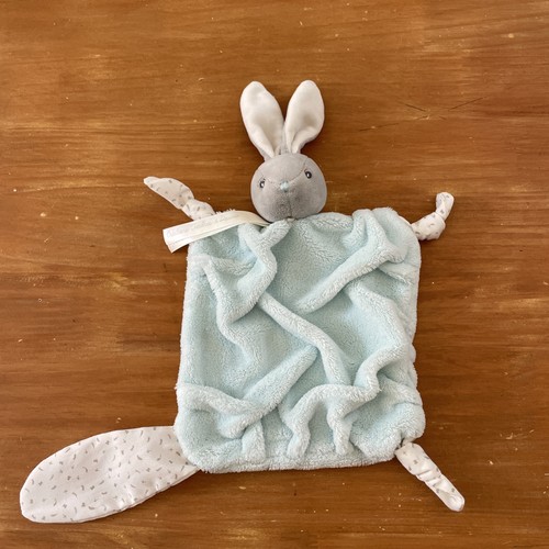 Doudou plat lapin gris - plat,