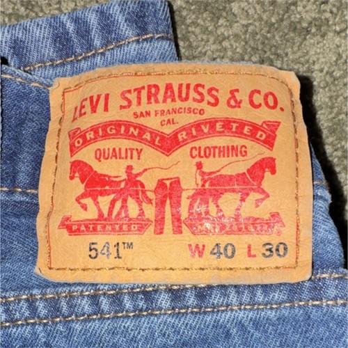 Levi straight blue denim - straight,