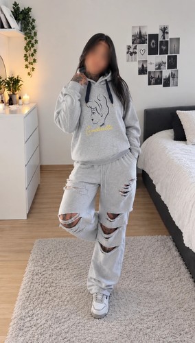 Sweat capuche femme gris - sweat, à