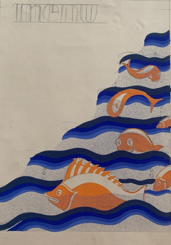 Rare dessin gouache projet - rare,