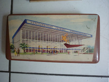 BOITE  EN META/ PUB POUR CHOCOLAT  SUPERCHOCOLAT JACQUES  / SOUVENIR EXPOS  58