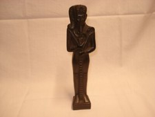 Statuette Dieu Egyptien AMON  en pierre noire.