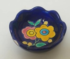 ancienne coupelle emaux longwy 3003 made in france art deco nouveau primavera