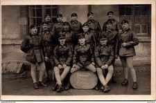 S23656 cpa Carte Photo Militaire Tankiste