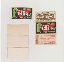 ANCIENNE POCHETTE PAPIER A CIGARETTE/PUBLICITE PASTIS/FELI 45°/FELIX PERNOD