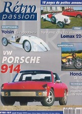 RETRO PASSION N°105 LOMAX 224 / VOISIN C6 / VW PORSCHE 914 / HONDA CB 750
