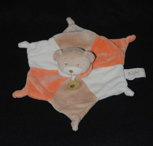 Doudou ours plat rrrr - doudou, baby'nat