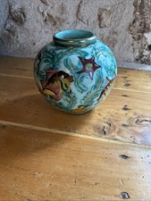 Vase boule en faïence de