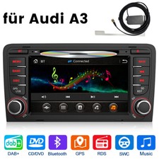 7" Autoradio DVD RDS CD Bluetooth DAB+ GPS Navi FM Pour Audi A3 S3 RS3 8P 8V 8P
