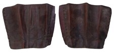 Paire de guêtres en cuir marron officier français WW1 14 18 1914 1918