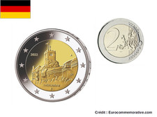 2€ Euros Commémorative Allemagne 2022 Lander - Wartburg