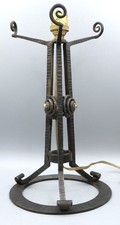Pied de lampe fer forgé Art