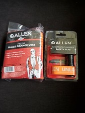 Allen Hunting Safety Bundle Blaze Orange Vest and Shotgun Chamber Safety Flag
