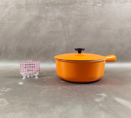 Casserole vintage orange