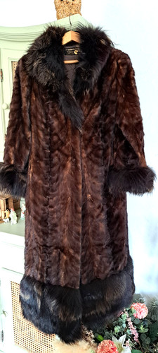 Manteau fourrure vison - manteau,
