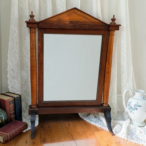 Ancien miroir psyché - de, table