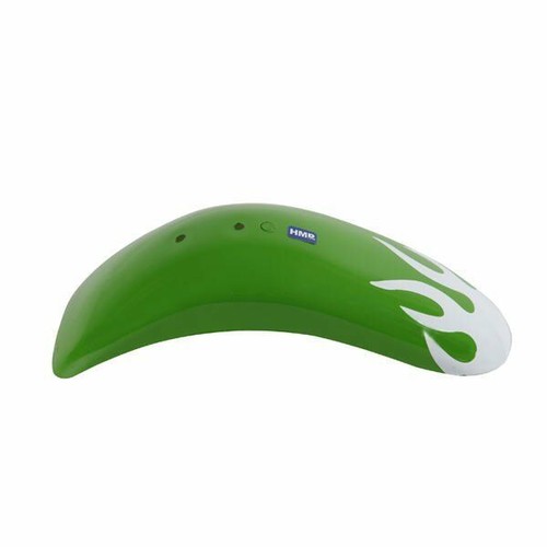 Garde boue flame - garde-boue, vert-blanc
