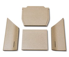 Habillage de foyer pour poêles à cheminée 35 de Contura plaques kit