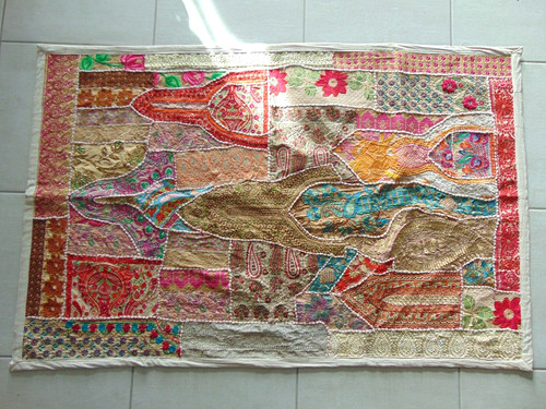 Tenture murale sol patchwork - tenture,