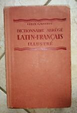 A5 Dictionnaire Abrégé Latin Français Illustré Librairie Hachette 1934 GAFFIOT