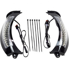 CIRO - CERCLAGE DE PHARE À LED CLIGNOTANT FANG - NOIR & TRANSPARENT