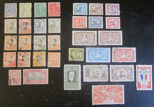 Lot timbres colonies - timbres,