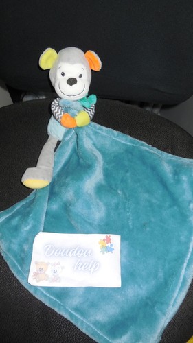 Doudou peluche singe mouchoir - peluche,