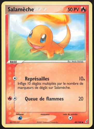 Carte pokémon salamèche - pokémon,