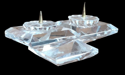 Ancien bougeoir cristal - ancien,