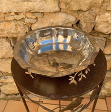 Plat rond creux en inox massif