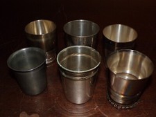 Lot de 6 gobelets / timbales