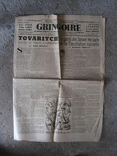 ++"528.12"   ANCIEN JOURNAL   "GRINGOIRE"    1 AOUT 1941