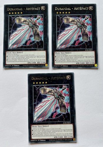 Lot 3x durandal - yu-gi-oh,